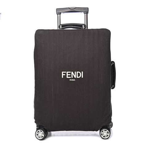 fendi luggage rimowa|FENDI X RIMOWA Aluminum FF Print Roll Away Carry On .